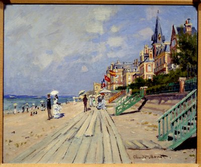 Trouvillen ranta. Claude Monet