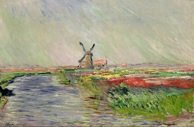 Tulppaanikenttä Hollannissa tekijältä Claude Monet