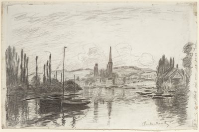 Näkymä Rouenista tekijältä Claude Monet