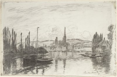 Näkymä Rouenista, 1883 tekijältä Claude Monet