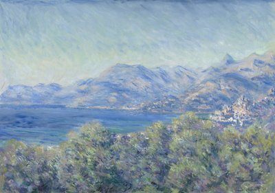 Näkymä Ventimigliaan tekijältä Claude Monet