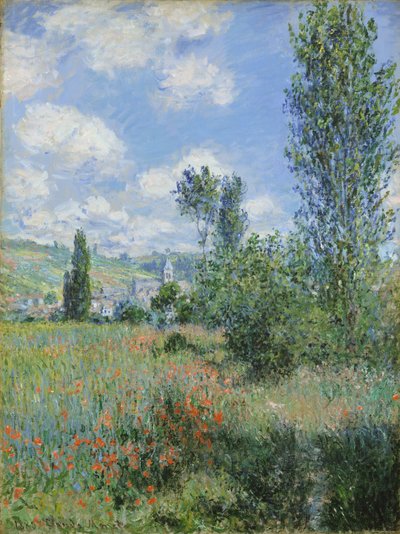 Näkymä Vetheuilista tekijältä Claude Monet