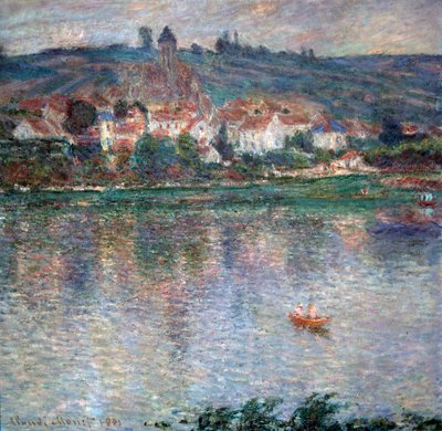 Vétheuilin kylä, 1901 tekijältä Claude Monet