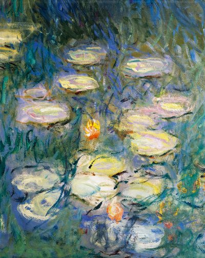 Vesililjat, kirjoittanut Claude Monet, yksityiskohta tekijältä Claude Monet