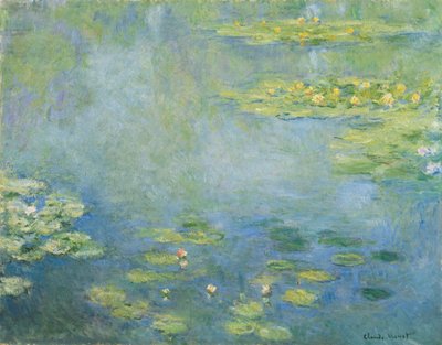 Vesililjat, noin 1906 (öljy kankaalle) tekijältä Claude Monet