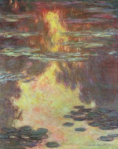 Lummet, 1907 tekijältä Claude Monet