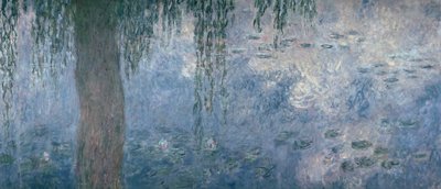 Lummet: Aamu itkevien pajujen kanssa, 1914-1918 (oikea osa) tekijältä Claude Monet