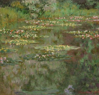 Lumpeet tai lumpeen lampi (Nymphéas) 1904 (öljy kankaalle) tekijältä Claude Monet