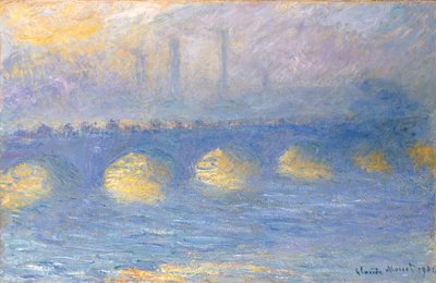 Waterloon silta, pilvinen, 1904 tekijältä Claude Monet