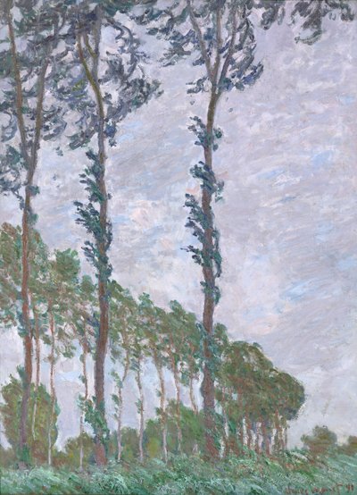 Tuuliefekti, Poplars-sarja, 1891 tekijältä Claude Monet