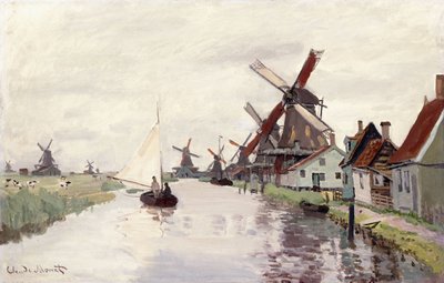 Tuulimylly Hollannissa, 1871 tekijältä Claude Monet
