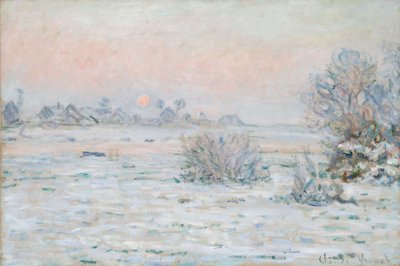 Talviaurinko Lavacourtissa tekijältä Claude Monet