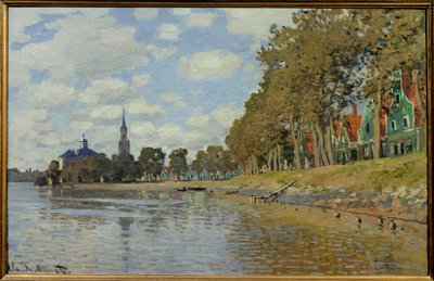 Zaandam. 1871. (0,48 x 0,73 cm) Hollantilainen maisema. Öljy kankaalle, kirjoittanut Claude Monet (1840-1926). Musee d