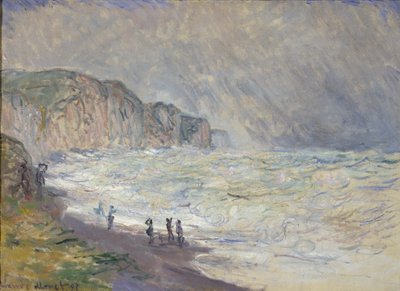Raskas meri Pourvillessä tekijältä Claude Monet