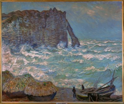 Étretat, mer agitée tekijältä Claude Monet