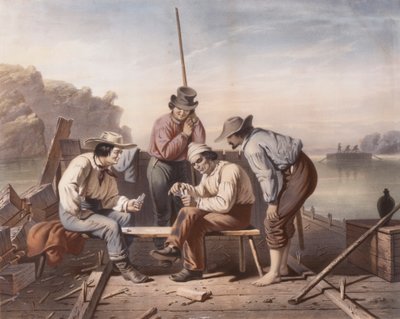 Ongelmatilanteessa Mississippi Raftsmen pelikortit tekijältä Claude Régnier