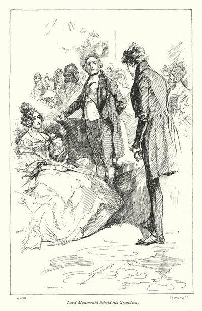 Kuvitus Disraelin Coningsbylle (litho) tekijältä Claude Shepperson