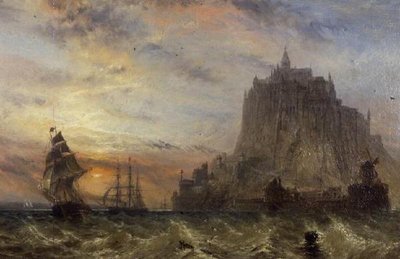 Mont St. Michel, Normandia tekijältä Claude T. Stanfield Moore