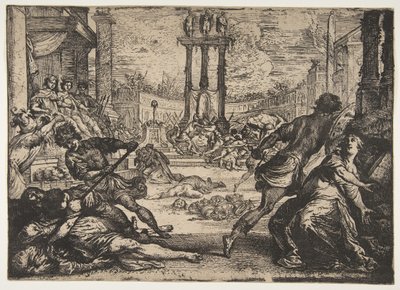 Triumviraatin verilöyly, n. 1624. tekijältä Claude Vignon