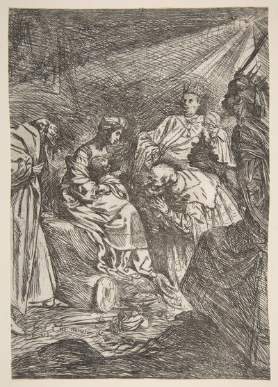 Maagien palvonta, 1619. tekijältä Claude Vignon