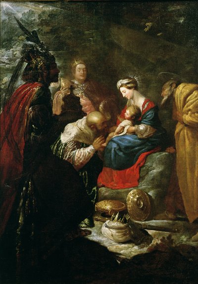 The Adoration of the Magi, n.1619 tekijältä Claude Vignon