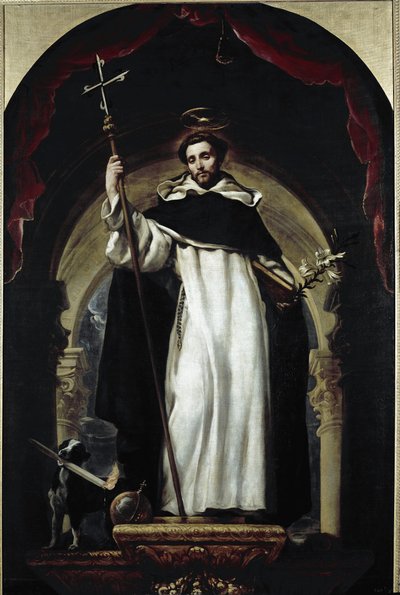 Saint Dominic (öljy kankaalle tekijältä Claudio Coello