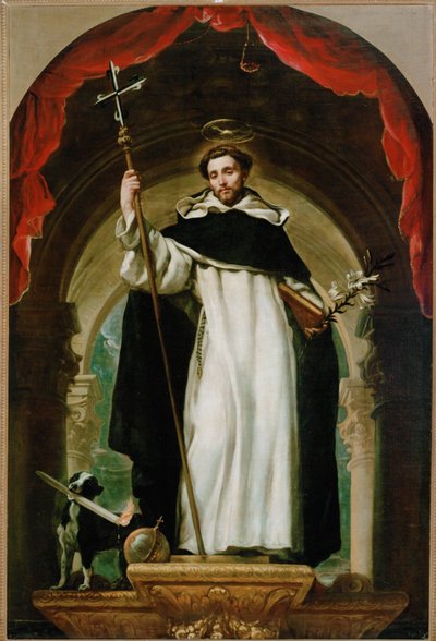 Saint Dominic de Guzman (maalaus kankaalle) tekijältä Claudio Coello