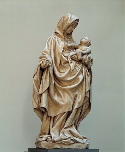 Neitsyt viinirypäleen patsas Claus de Wervelle (1380-1439) Claus Sluterin koulusta. 15-luvulla. Auxonnen kirkko (Cote d