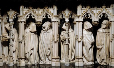 Filip Hardin (1342-1404) haudan katujat Claus Sluterin (1350-1406) veistos 1400-luku. Dijon, Kuvataidemuseo tekijältä Claus Sluter