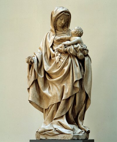 Neitsyt viinirypäleen patsas Claus de Wervelle (1380-1439) Claus Sluterin koulusta. 15-luvulla. Auxonnen kirkko (Cote d