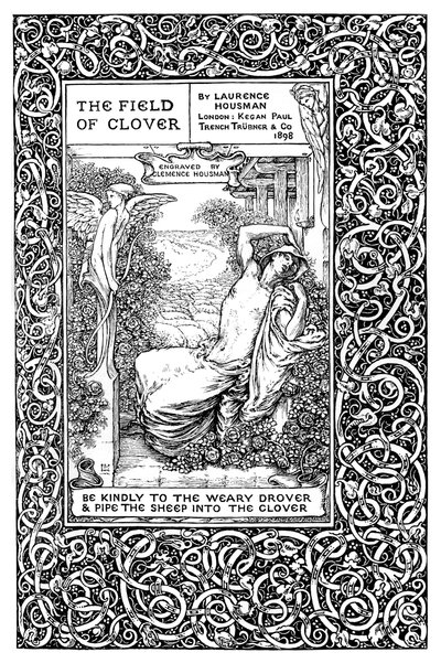 Apilan pellon otsikkosivu 1899. tekijältä Clemence Housman