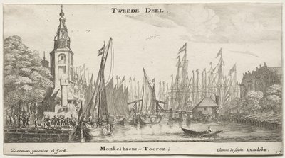 Erilaisia ​​laivoja ja Amsterdamin näkymiä (Verscheÿde Ships ja Gesichten van Amstelredam), osa II tekijältä Clement de Jonghe