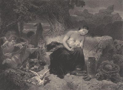 Kiusaus, n. 1850. tekijältä Célestin Nanteuil
