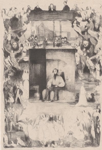 Tuomitun viimeinen päivä, 1833. tekijältä Célestin Nanteuil