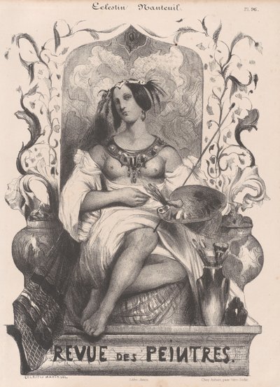 Revue de Peintresin nimilehti, 1835. tekijältä Célestin Nanteuil