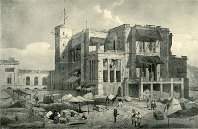 Residenssi edestä, Lucknow, Helpon jälkeen, c1858, 1901. tekijältä Clifford Henry Mecham