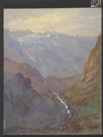 Rocky Mountain Scene (öljy kankaalle) tekijältä Clifton Wheeler