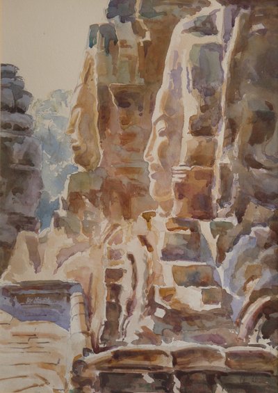 Bayon: Bayon: Polttava kuumuus, 2000 (akvarelli). tekijältä Clive Wilson