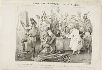 Kuuluisa maalausraati. Vuoden 1841 salonki tekijältä Clément Pruche