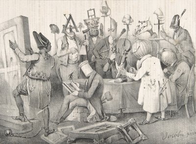 Kuuluisa maalausraati. Salonki 1841, 20. maaliskuuta 1841. tekijältä Clément Pruche