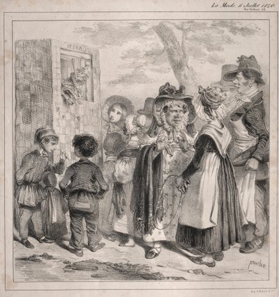 Näetkö rakkaani! nämä nuket leikkivät poliisit ohjaamaan..., 1840. tekijältä Clémente Pruche
