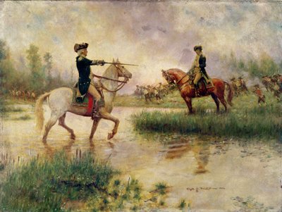 Washingtonin Leen moite (öljy paneelissa) tekijältä Clyde Osmer Deland