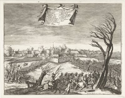 Coevordenin myrsky ja valloitus 30. joulukuuta 1672 Coevordenin ja Deßelfs Casteelin valloitus (otsikko esineessä) tekijältä Coenraet Decker