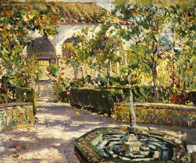 Alcazar Gardens, Sevilla tekijältä Colin Campbell Cooper