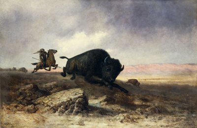 Buffalo Hunt tekijältä Colin Campbell Cooper