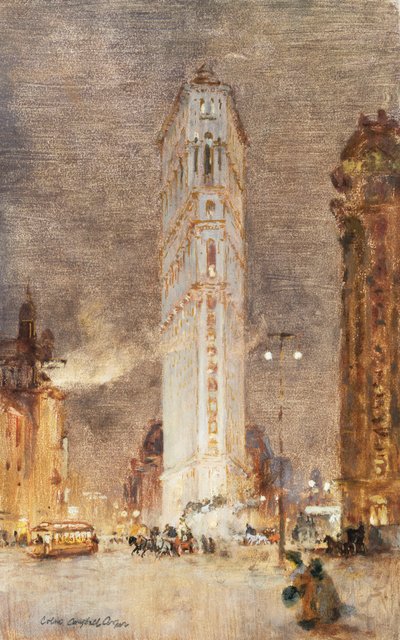Flat Iron Building, New York tekijältä Colin Campbell Cooper
