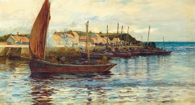 Toimitus Obanin satamassa, 1892 tekijältä Colin Hunter