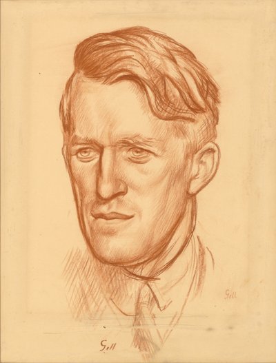 T. E. Lawrence (punainen liitu paperille) tekijältä Colin Unwin Gill