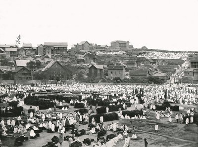 Markkinapaikka, Antananarivo, Madagaskar, 1895. tekijältä Colonel Stewart