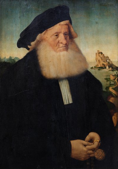 Muotokuva parrakkaasta herrasmiehestä tekijältä Conrad (attr. to) Faber von Creuznach